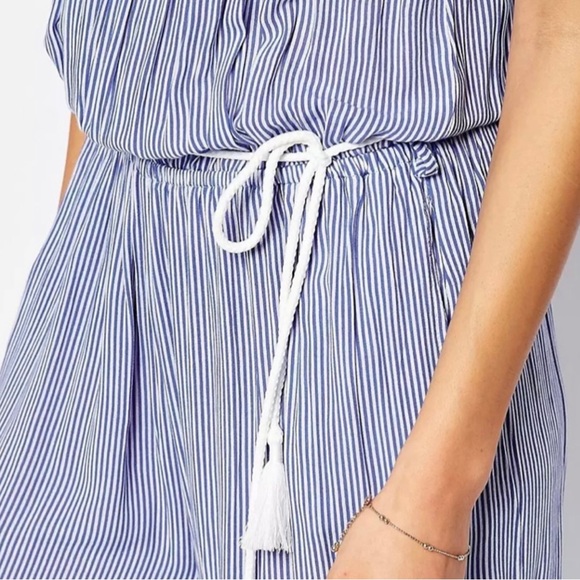 FAITHFULL THE BRAND BLUE STRIPED JUMPSUIT - Picture 3 of 11